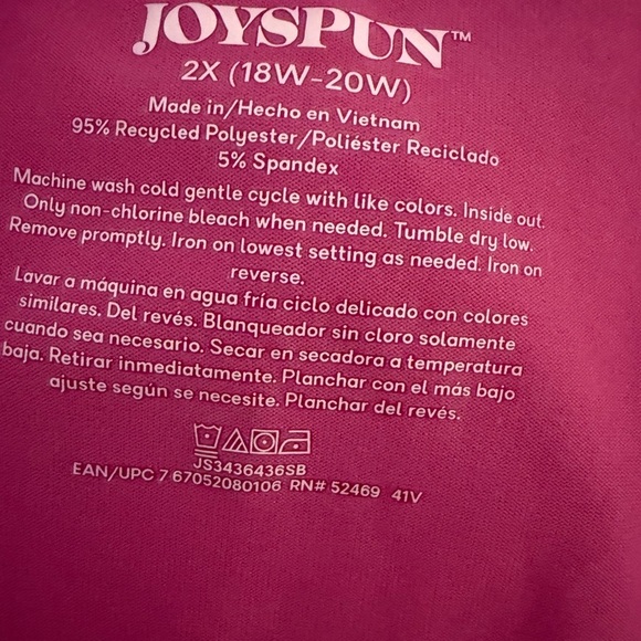 Joyspun Women's Pajama Set 2X NWOT - Picture 6 of 6